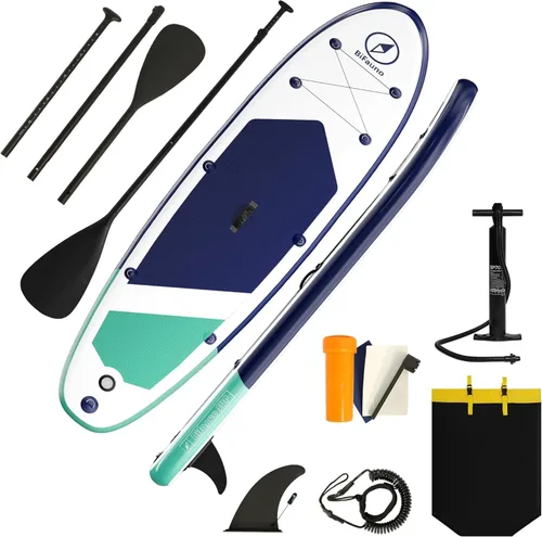 Miniatura 10 de Bifanuo Tabla de Paddle Inflable con Accesorios SUP y Mochila. Tablas de Paddle para Adultos. Cubierta Antideslizante, Postura Ancha, Aleta