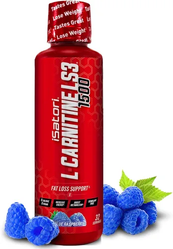 iSatori L-Carnitina LS3 1500, Suplemento Líquido de L Carnitina de Triple Mezcla, con Acetil y Tartrato, Energía Libre de Estimulantes, Bajas