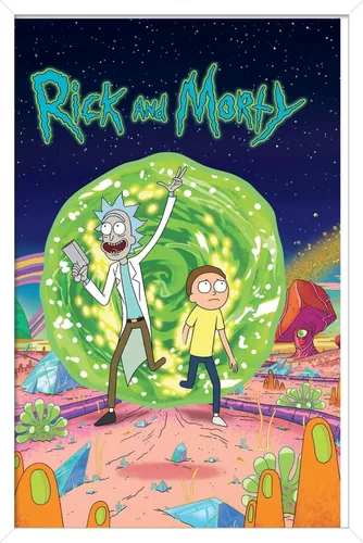 Miniatura 10 de Trends International Rick And Morty - Póster de pared con tapa, 14.725 x 22.375 pulgadas, versión premium sin marco