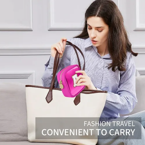 Miniatura 2 de Bolsa de Maquillaje Transparente Pequeña Bolsa de Cosméticos Bolsa de Viaje de Artículos de Aseo Bolsa Transparente con Cremallera Bolso Organizador