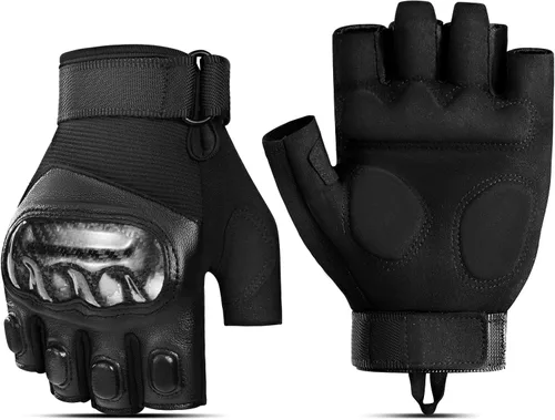 OOPOR Guantes de motociclismo, guantes de ciclismo para hombres y mujeres, guantes de bicicleta sin dedos, guantes de bicicleta para levantamiento