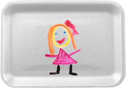 Miniatura 3 de Crafts - Bandejas de espuma, bandeja de espuma blanca para carne, bandejas de mezcla de pintura y tinta, bandeja de alimentos, bandejas de impresión