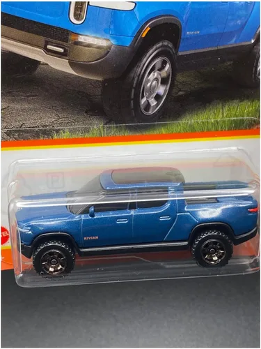 Miniatura 2 de Matchbox Rivian R1T 2022 Collector #38/100 Camión Eléctrico EV Azul
