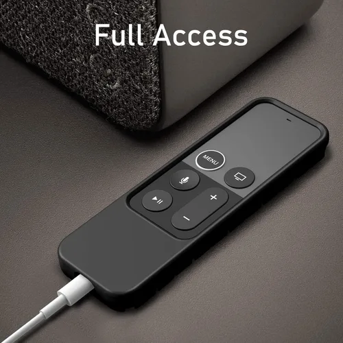 Miniatura 2 de Fintie - Funda protectora de silicona para control remoto de Siri Apple TV 4K de 5ª y 4ª generación, antideslizante, diseño de panal, ligero