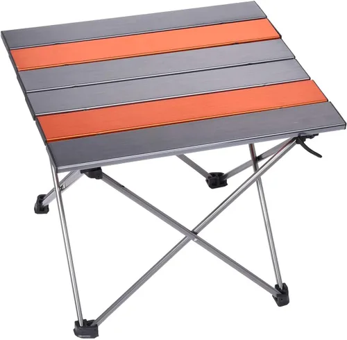 Mesa plegable portátil para campamento, mesa de aluminio ligera para campamento al aire libre para picnic, campamento, barco, viajes, fiestas,