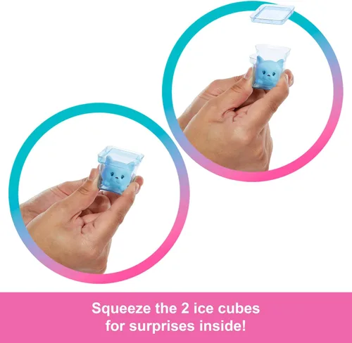 Miniatura 5 de Muñeca Barbie Pop Reveal y Accesorios, Serie Bubble Tea con Mascota, 8 Sorpresas Incluyen Cambio de Color, Taza con Almacenamiento