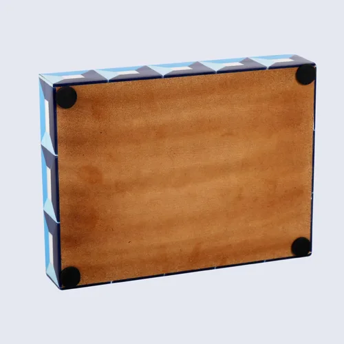 Miniatura 6 de Handicrafts Home Caja decorativa de 8 x 6 pulgadas, caja de almacenamiento de fotos, organizador de joyas, moderna caja de almacenamiento decorativa