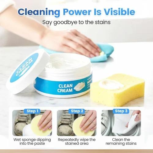 Miniatura 3 de Crema limpiadora de zapatos blanca multiusos, sin enjuague, brillo rápido, fácil de usar para zapatos de cuero, elimina la suciedad