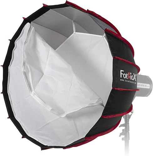 Miniatura 3 de Fotodiox Caja de luz parabólica EZ-Pro DLX de 28 pulgadas con Bowens Gemini y Calumet Travelite - Caja de luz plegable rápida de 28 pulgadas