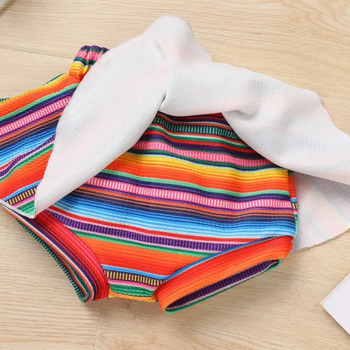 Miniatura 5 de IMEKIS Traje de 1er cumpleaños para bebé niña con estampado de girasol y durazno + pantalones cortos con volantes + diadema para sesión de fotos