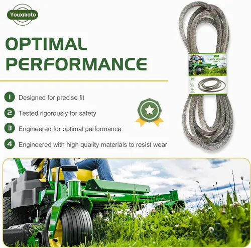 Miniatura 4 de GX20241 GX22036 Correa de transmisión para John Deere LA100 LA105 D100 L100 L1742 AYP 106863X 108597X Husqvarna 532108597 75-4920 AYP 10638110 X