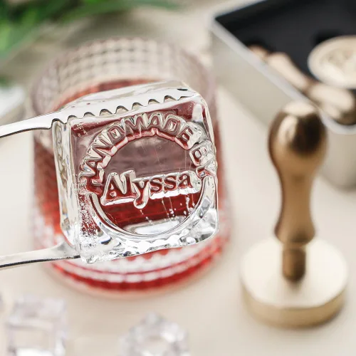 Miniatura 6 de STAMTECH Sello de hielo personalizado – Sello de hielo personalizado con mango de metal que crea un diseño único de sello de marca de hielo