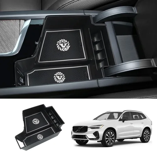 Organizador de consola central 2018-2023 2024 XC60 XC90, para SPA S90 V90 S60 V60 bandeja de consola para Volvo XC60 XC90 Bandeja de reposabrazos