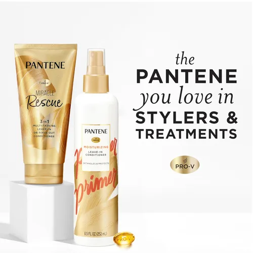 Miniatura 8 de Pantene Miracle Rescue - Acondicionador sin enjuague 3 en 1, acondicionador con enjuague, protector térmico para cabello, desenredante