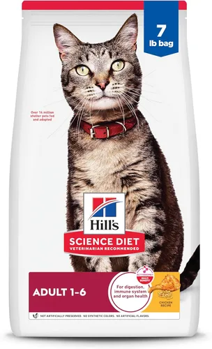 Alimento seco para gatos adultos, receta de pollo para un cuidado óptimo de Hill's Science Diet