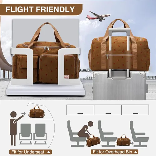 Miniatura 409 de Pequeña bolsa de gimnasio para mujer, bolsa de viaje con compartimento para zapatos