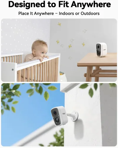 Miniatura 5 de Cámara de seguridad solar inalámbrica para exteriores, 4MP con energía solar, cámaras WiFi para vigilancia de seguridad en el hogar, WiFi 2.4G/5G