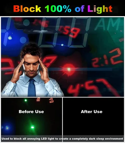 Miniatura 3 de Cinta opaca de 1.2 pulgadas x 66 pies, calcomanías de enmascaramiento oscuro para bloquear el 100% de la luz, cinta de sombreado de cubierta LED