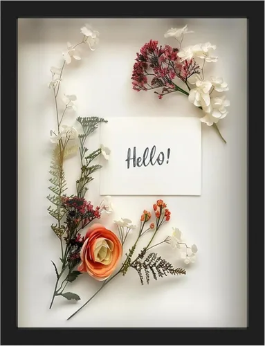 Miniatura 32 de FrameWorks Marco de Caja de Sombra de Madera Negra de 8" x 8" – Vitrina con Parte Trasera de Fieltro Suave, Caja de Memoria con Vidrio Templado