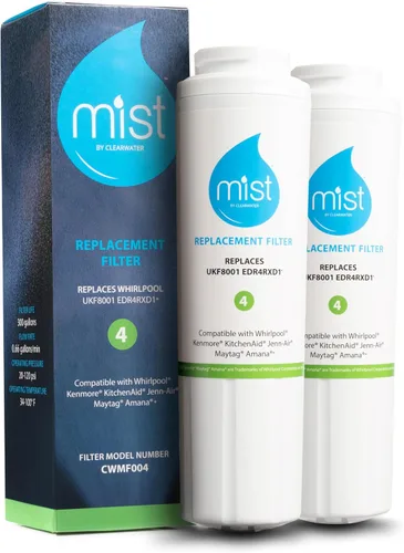 Miniatura 8 de Mist EDR4RXD1 Filtro de agua para refrigerador de reemplazo para filtro EveryDrop® 4 – Maytag® UKF8001AXX-200, UKF8001AXX-750, Whirlpool® UKF8001