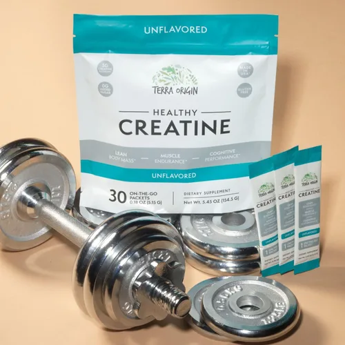Miniatura 7 de TERRA ORIGIN Polvo de monohidrato micronizado de creatina saludable 30 paquetes de barras Soporte para el rendimiento muscular y cognitivo*