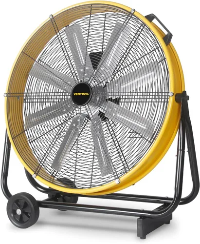 VENTISOL Ventilador de tambor de alta velocidad de 24 pulgadas, ventiladores industriales de 9500 CFM resistente, ventilador de tienda de 3