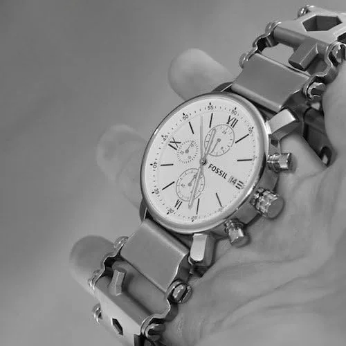 Miniatura 8 de Adaptador de reloj Samsung de acero inoxidable compatible con la pulsera Leatherman..