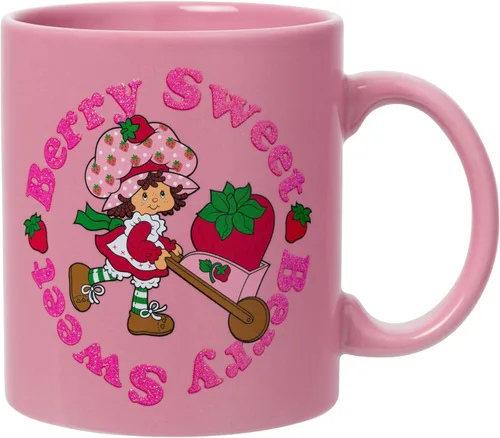 Miniatura 13 de Silver Buffalo Strawberry Shortcake Bake the World a Better Place - Taza ancha de cerámica con leche, 17 onzas