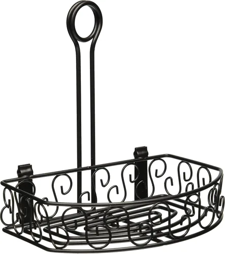 Winco Bandeja para Condimentos Oblongo, 8-1/4" x 6-1/4", Alambre Negro