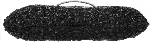 Miniatura 7 de Vistatroy Bolso de noche de diseñador floral con cuentas con diseño de lentejuelas vintage con cerradura de besos bolso de mano de satén para boda