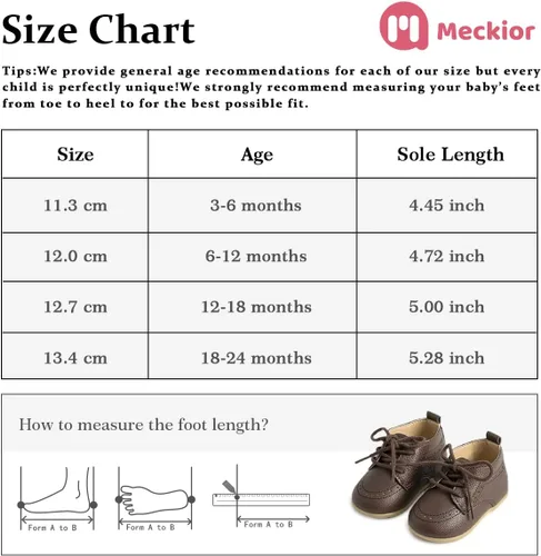 Miniatura 6 de Meckior Mocasines clásicos de piel sintética para niños y niñas, zapatos de vestir Oxford para niños y niñas, zapatos de vestir planos para caminar