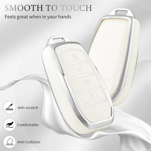 Miniatura 3 de OFFCURVE Funda para llavero Toyota, funda para llave de automóvil para Toyota Land Cruiser Venza RAV4 Prime Hilux Highlander Camry 4Runner