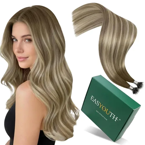 Miniatura 43 de Easyouth Extensión de cola de caballo de cabello humano marrón ombré, extensión de colas de caballo, extensiones de cola de caballo de color marrón