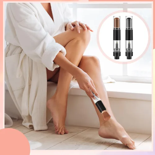 Miniatura 7 de Tioncy 2 piezas de cepillo de polvo suelto recargable para relieve, herramienta aplicadora de aerosol de viaje reutilizable, retráctil para hacer