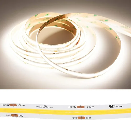 Miniatura 4 de COB - Tira de iluminación LED, alto CRI 90+, tira de luz LED de 4000 K 7000 lm por rollo, cinta flexible para debajo del gabinete, cocina, fuente