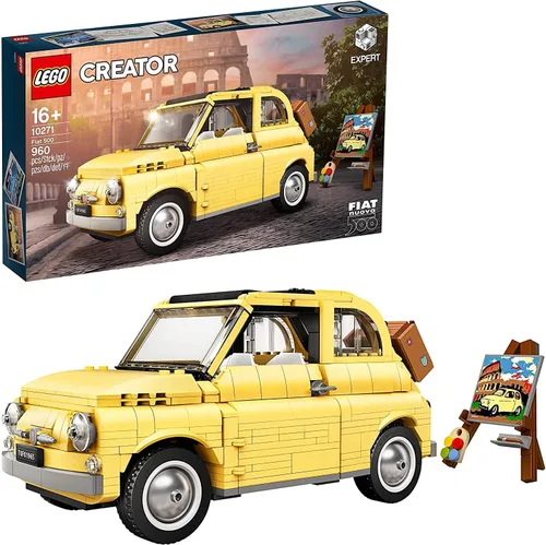 Miniatura 8 de LEGO Creator Expert Fiat 500 10271 - Juego de construcción de autos de juguete para adultos y fanáticos de los kits de modelos, idea (960 piezas)