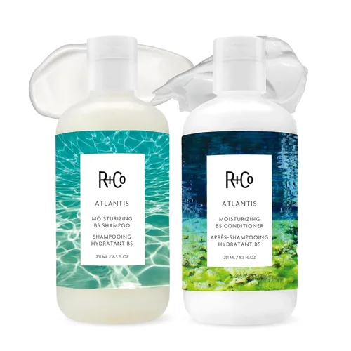 Miniatura 9 de R+Co Atlantis - Juego de champú y acondicionador hidratante B5 Hidratación profunda y reparación para cabello seco Vegano + libre de crueldad