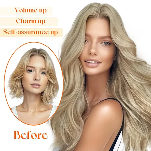 Miniatura 6 de Sunny Hair - Extensiones de cabello humano real con reflejos, con hilo y clips, aplicación invisible, 2.82 onzas, 18 pulgadas, color rubio cenizo