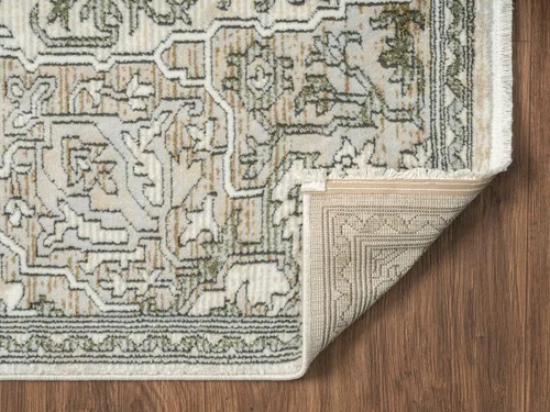 Miniatura 6 de Abani Savoy Collection - Alfombra de área, diseño vintage beige/verde, 7 pies 9 pulgadas x 10 pies 2 pulgadas, fácil de limpiar, duradera para niños