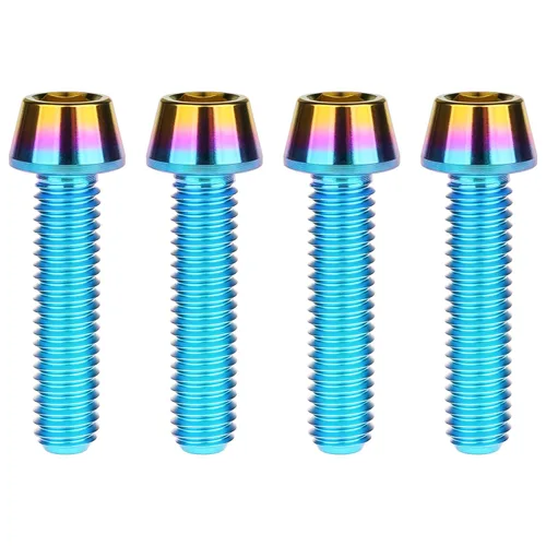 Miniatura 102 de Titanio Ti M6 x 10 16 18 20 25 30 35 40 45 50 55 60 2.559 in Allen - Tornillos hexagonales de 2.559 in, tornillos cónicos, paquete de 4