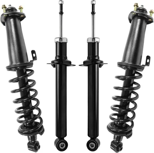 Miniatura 153 de Detroit Axle - Puntales y Amortiguadores para Chevy Traverse Buick Enclave GMC Acadia Saturn Outlook 2007-2012, 2 puntales delanteros con resorte