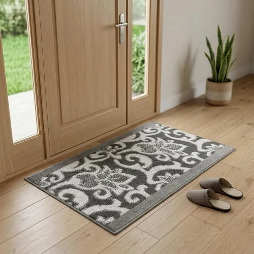 Miniatura 27 de Alfombra de pasillo de corte personalizado, antideslizante, 31 pulgadas de ancho x longitud que elijas de longitud, cadena antracita, 31 pulgadas x