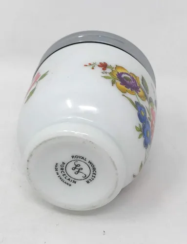 Miniatura 4 de Royal Worcester Porcelana Bournemouth Rosa Rosa Solo Huevo Coddler Hecho En Inglaterra