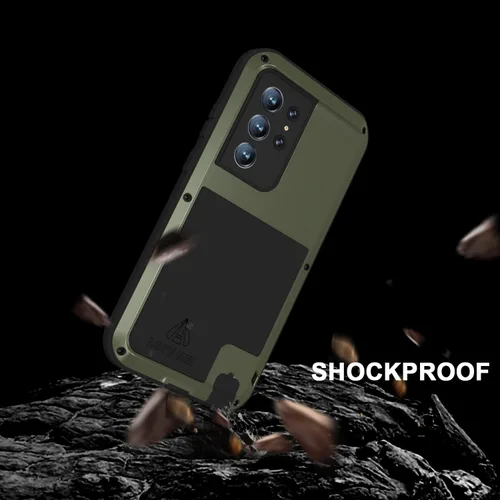 Miniatura 6 de LOVE MEI Funda militar resistente para Samsung Galaxy S22 Ultra, sin protector de pantalla de vidrio templado, a prueba de golpes, a prueba de Verde