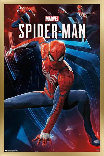 Miniatura 14 de Trends International Marvel Comics - Póster de pared de Spider-Man, poses, 22.375 x 34 pulgadas, versión enmarcada en negro Versión con marco negro
