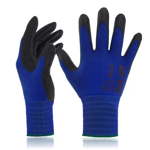 Miniatura 34 de DEX FIT FN330 - Guantes de trabajo de nitrilo, ajuste elástico 3D, agarre potente, táctil inteligente, recubierto de espuma resistente, fino