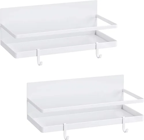 Estante magnético para especias Blanco