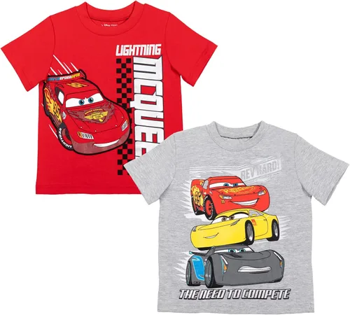 Disney Paquete de 2 camisetas para bebés y niños grandes (12 meses - 14-16)