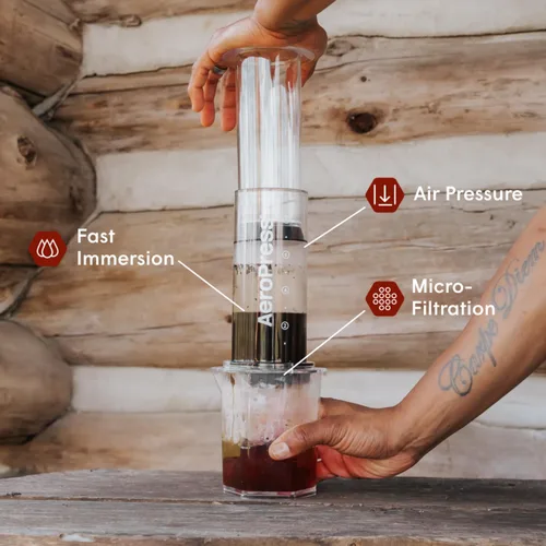 Miniatura 3 de AeroPress XL Filtro Reutilizable de Acero Inoxidable 316, Filtro de Café de Metal Duradero, Sostenible, Ecológico, Apto para Viajes, Se Ajusta a