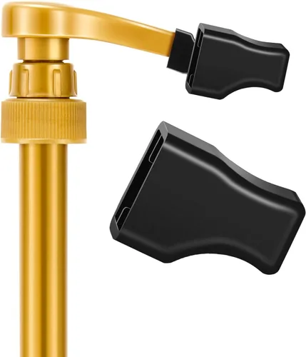 Miniatura 4 de Zhehao 20 tapas de goma para bomba de jarabe de café, tapas de goma para bomba de jarabe, dispensador de vertido, botella de licor de aceite, Negro
